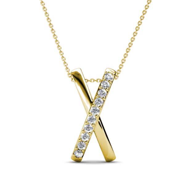 Piri 18K Sárgaarany bevonatú swarovski kristályos nyaklánc