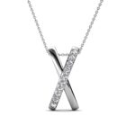 Ravo 18K Fehérarany bevonatú swarovski kristályos nyaklánc
