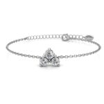 Iris 18K Fehérarany bevonatú swarovski kristályos karkötő