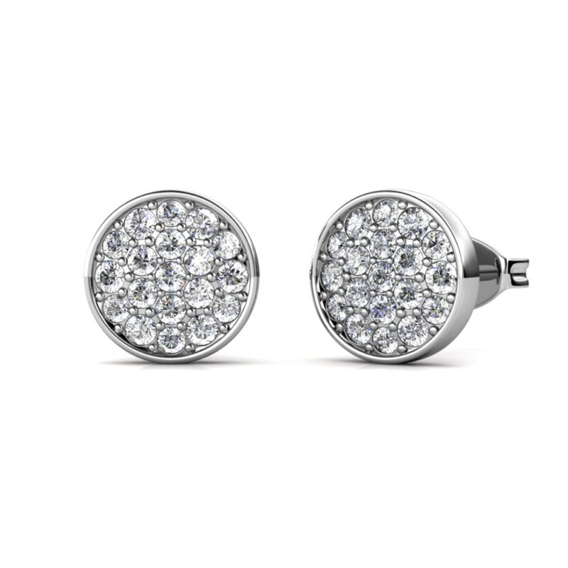 Glim 18K Fehérarany bevonatú swarovski kristályos fülbevaló