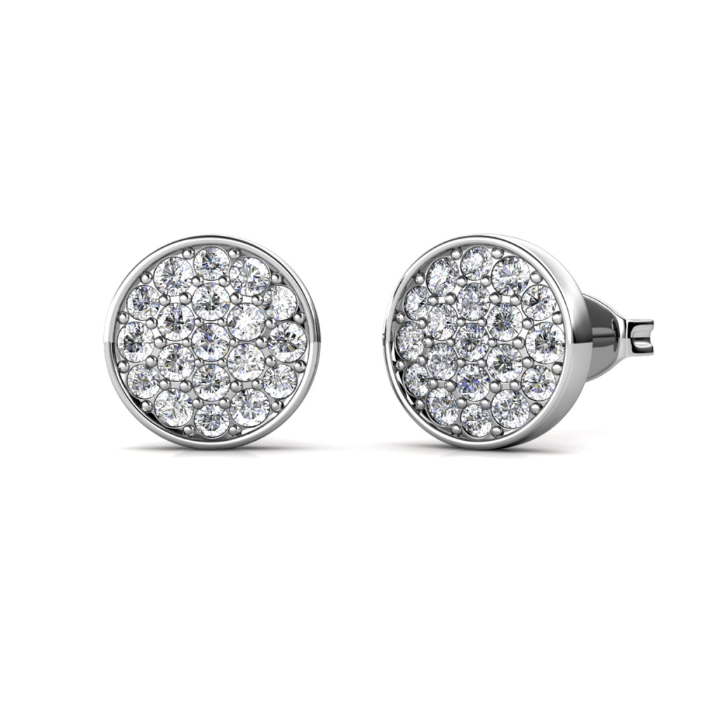 Glim 18K Fehérarany bevonatú swarovski kristályos fülbevaló Glim 18K Fehérarany bevonatú swarovski kristályos fülbevaló