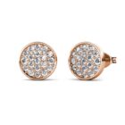 Glim 18K Rózsaarany bevonatú swarovski kristályos fülbevaló