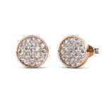 Glim 18K Rózsaarany bevonatú swarovski kristályos fülbevaló