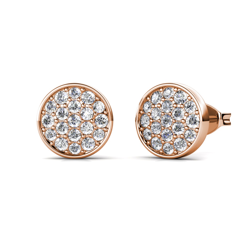 Glim 18K Rózsaarany bevonatú swarovski kristályos fülbevaló Glim 18K Rózsaarany bevonatú swarovski kristályos fülbevaló