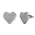 Mysa 18K Fehérarany bevonatú swarovski kristályos fülbevaló