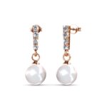 Xora 18K Rózsaarany bevonatú swarovski kristályos fülbevaló - Image 2