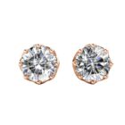 Zen 18K Rózsaarany bevonatú swarovski kristályos fülbevaló