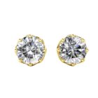 Zen 18K Sárgaarany bevonatú swarovski kristályos fülbevaló