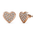 Mysa 18K Rózsaarany bevonatú swarovski kristályos fülbevaló