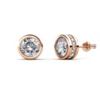 Sana 18K Rózsaarany bevonatú swarovski kristályos fülbevaló