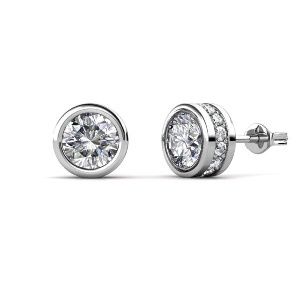 Sana 18K Fehérarany bevonatú swarovski kristályos fülbevaló