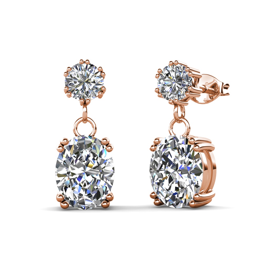 Wila 18K Rózsaarany bevonatú swarovski kristályos fülbevaló - EkszerWebshop.hu Wila 18K Rózsaarany bevonatú swarovski kristályos fülbevaló - EkszerWebshop.hu