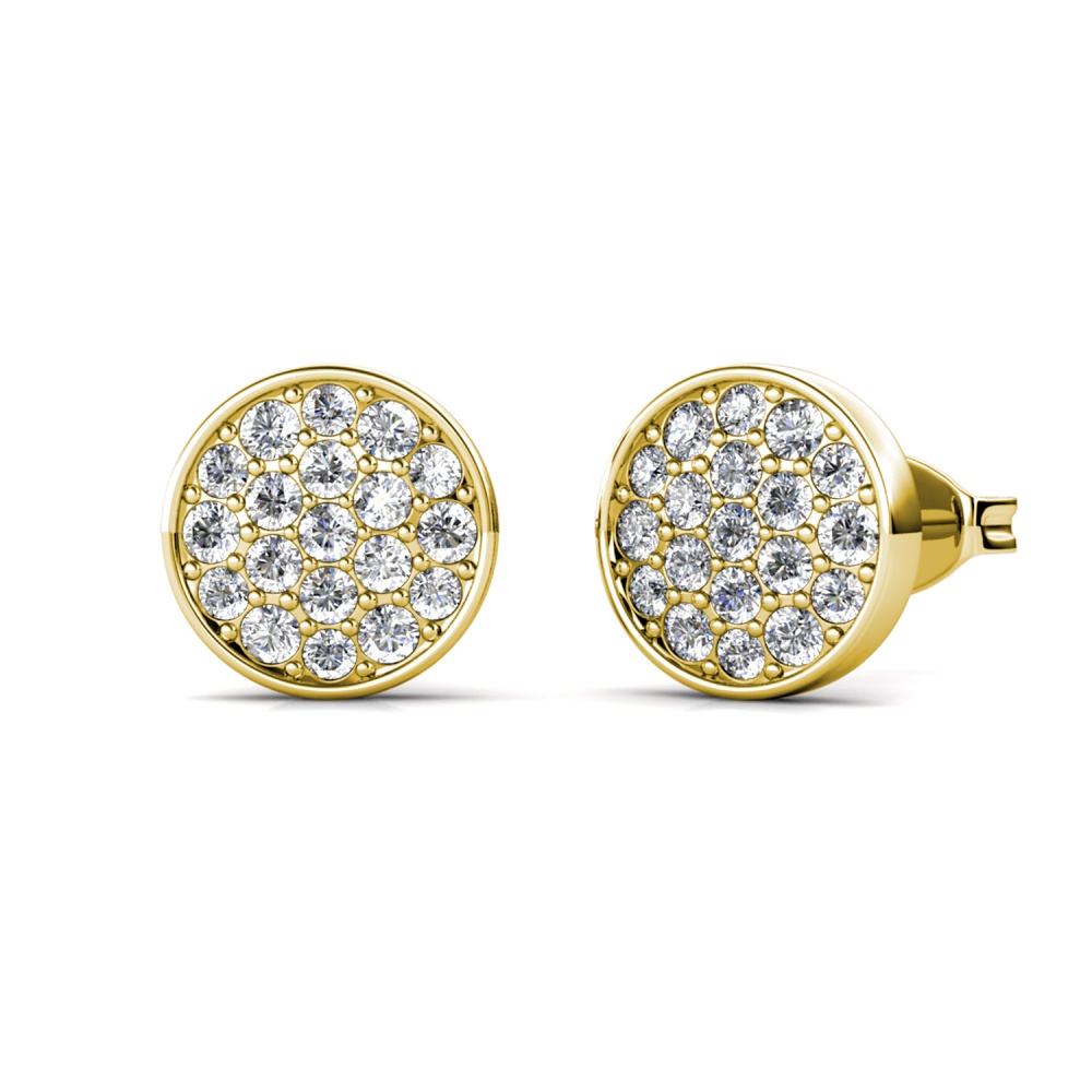 Star 18K Sárgaarany bevonatú swarovski kristályos fülbevalós Star 18K Sárgaarany bevonatú swarovski kristályos fülbevalós