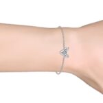 Iris 18K Fehérarany bevonatú swarovski kristályos karkötő - Image 3