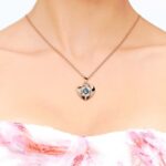 Wren szives 18K Rózsaarany bevonatú swarovski kristályos nyaklánc - Image 3