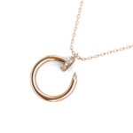 Jora 18K Rózsaarany bevonatú swarovski kristályos nyaklánc - Image 4