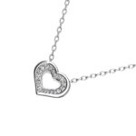 Zeno szives 18K Fehérarany bevonatú swarovski kristályos nyaklánc - Image 4