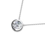 Fira 18K Fehérarany bevonatú swarovski kristályos nyaklánc - Image 3