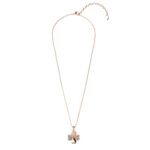 Lumo Clover 18K Rózsaarany bevonatú swarovski kristályos nyaklánc - Image 4