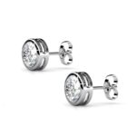 Opia 18K Fehérarany bevonatú swarovski kristályos fülbevaló - Image 3