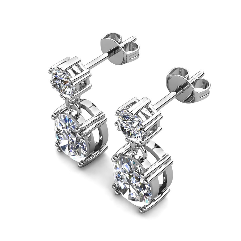 18K Fehérarany bevonatú swarovski kristályos fülbevaló - Wila - EkszerWebshop.hu 18K Fehérarany bevonatú swarovski kristályos fülbevaló - Wila - EkszerWebshop.hu