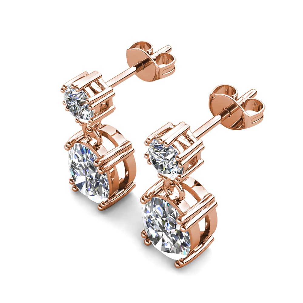 Wila 18K Rózsaarany bevonatú swarovski kristályos fülbevaló - EkszerWebshop.hu Wila 18K Rózsaarany bevonatú swarovski kristályos fülbevaló - EkszerWebshop.hu