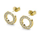 Eira 18K Sárgaarany bevonatú swarovski kristályos fülbevaló - Image 3