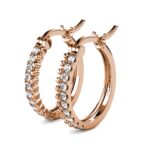 Mora 18K Rózsaarany bevonatú swarovski kristályos fülbevaló - Image 5