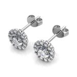 Petal 18K Fehérarany bevonatú swarovski kristályos fülbevaló - Image 3