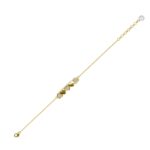 Rhea szives 18K Sárgaarany bevonatú swarovski kristályos karkötő - Image 4