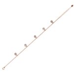 Isla 18K Rózsaarany bevonatú swarovski kristályos karkötő - Image 4