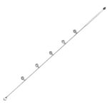 Isla 18K Fehérarany bevonatú swarovski kristályos karkötő - Image 4