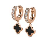 Ivory Clover 18K Rózsaarany bevonatú swarovski kristályos fülbevaló - Image 5