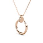 Jora 18K Rózsaarany bevonatú swarovski kristályos nyaklánc - Image 3