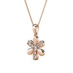 Pavo 18K Rózsaarany bevonatú swarovski kristályos nyaklánc