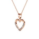 Sola szives 18K Rózsaarany bevonatú swarovski kristályos nyaklánc - Image 6