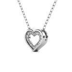 Zeno szives 18K Fehérarany bevonatú swarovski kristályos nyaklánc - Image 5