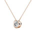 Gema 18K Rózsaarany bevonatú swarovski kristályos nyaklánc