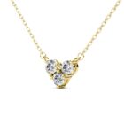 Szív 18K Sárgaarany bevonatú swarovski kristályos nyaklánc - Triangle - EkszerWebshop.hu