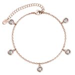 Isla 18K Rózsaarany bevonatú swarovski kristályos karkötő - Image 5