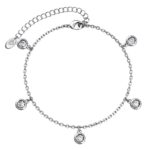 Isla 18K Fehérarany bevonatú swarovski kristályos karkötő - Image 5