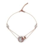 Iza 18K Rózsaarany bevonatú swarovski kristályos karkötő