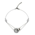 Iza 18K Fehérarany bevonatú swarovski kristályos karkötő