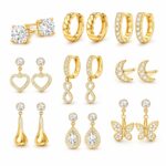 Aranyozott ezüst fülbevalók