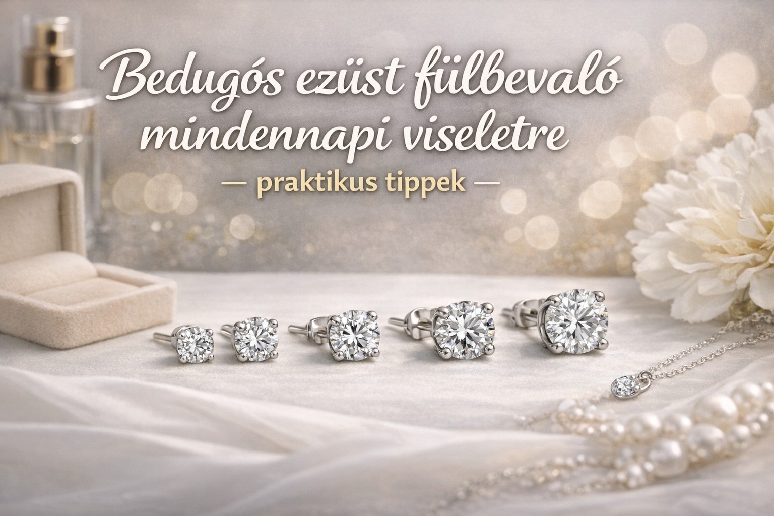 Bedugós ezüst fülbevaló mindennapi viseletre – praktikus tippek