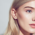 Bedugós 14K aranyozott ezüst fülbevaló - 1.5 karátos Moissanite gyémánt kövekkel, minimalista - Image 3