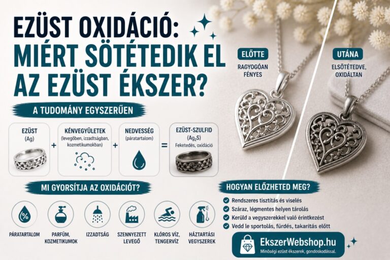 Ezüst oxidáció: miért sötétedik el az ezüst ékszer? - Ekszerwebshop.hu Ezüst oxidáció - miért sötétedik el az ezüst ékszer - EkszerWebshop.hu