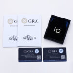 14K aranyozott apró karika ezüst fülbevaló - 2 karátos Moissanite gyémánt kövekkel - Image 5