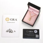 14K aranyozott ezüst nyaklánc - 2 karátos Moissanite gyémánt köves kerek medállal - Image 8