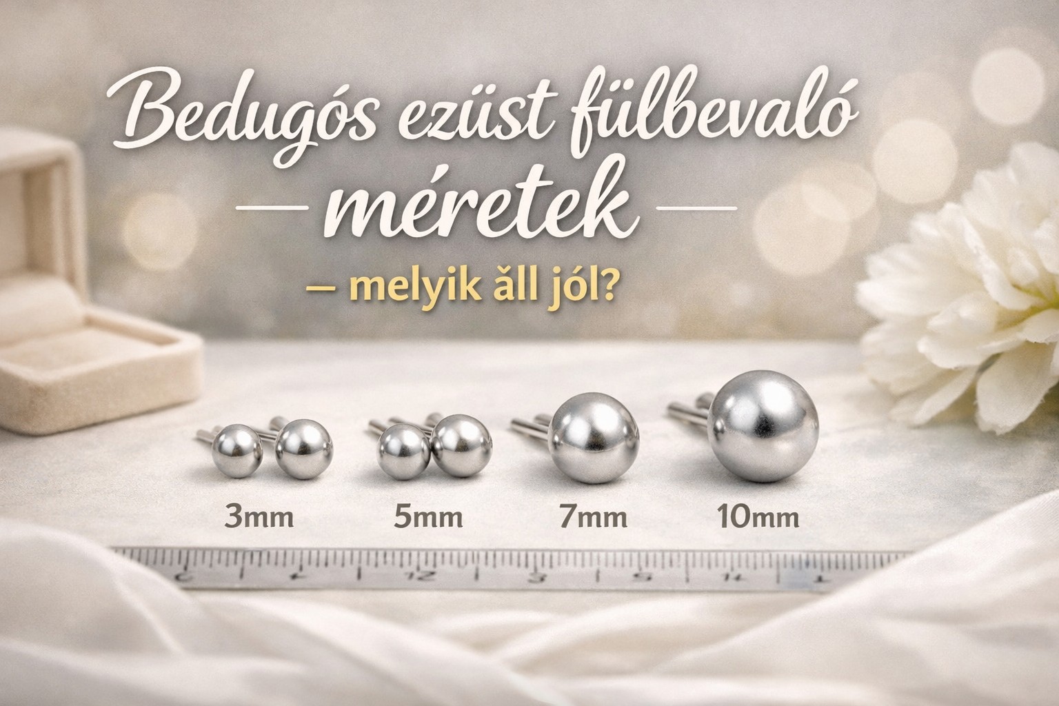 bedugós ezüst fülbevaló méretek - melyik áll jól